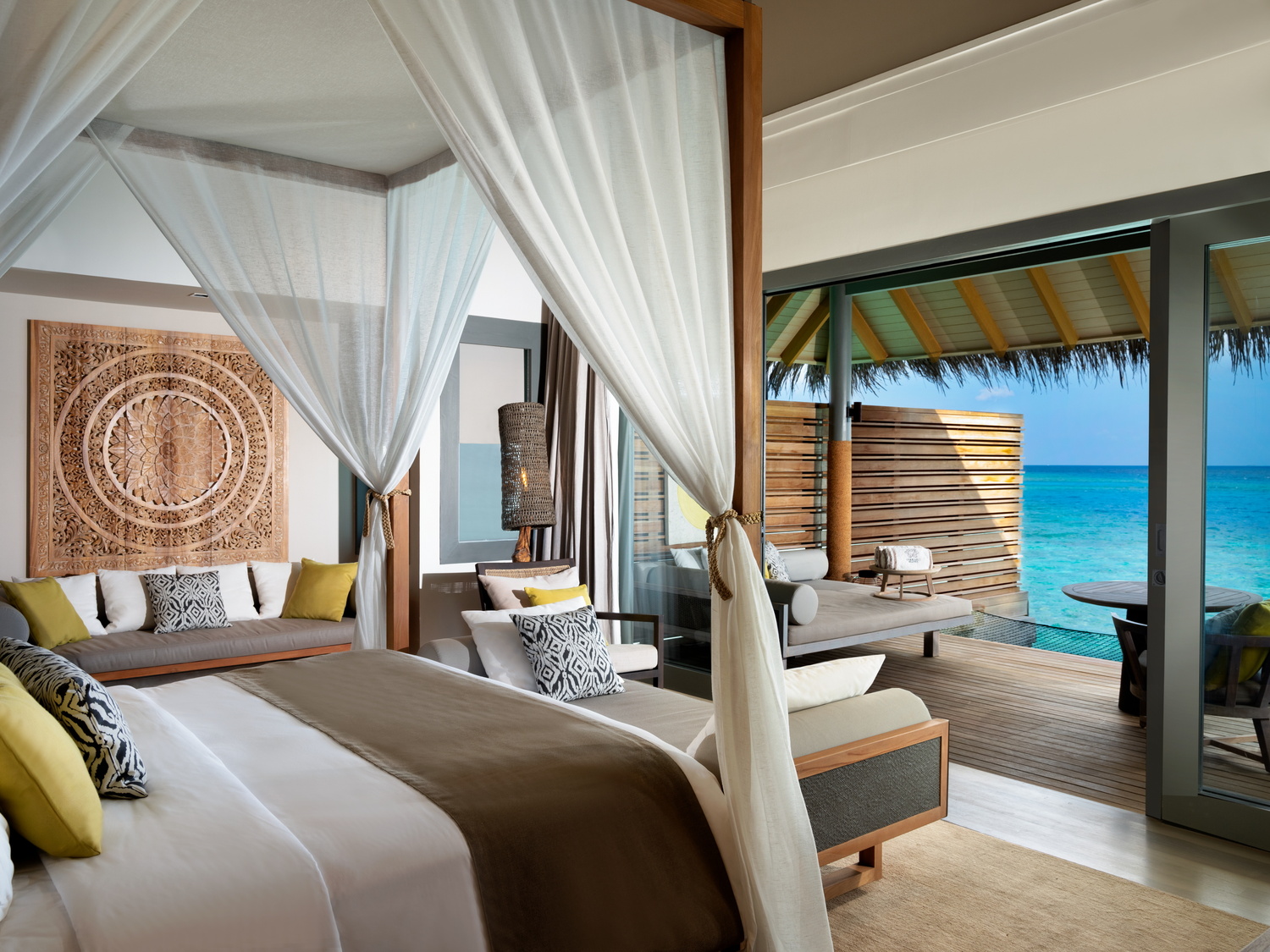 Vakkaru Over Water Villa Bedroom